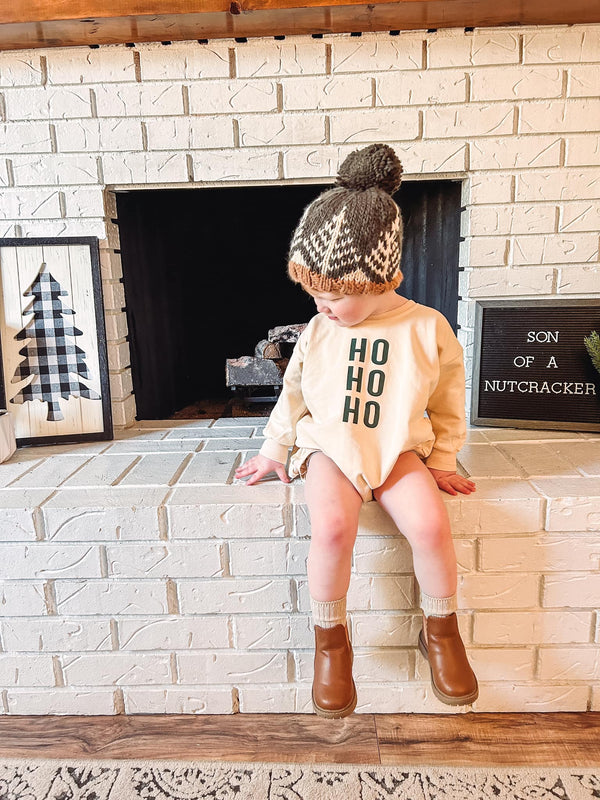 ho-ho-ho-christmas-sweatshirt-romper Sophia's Style-1